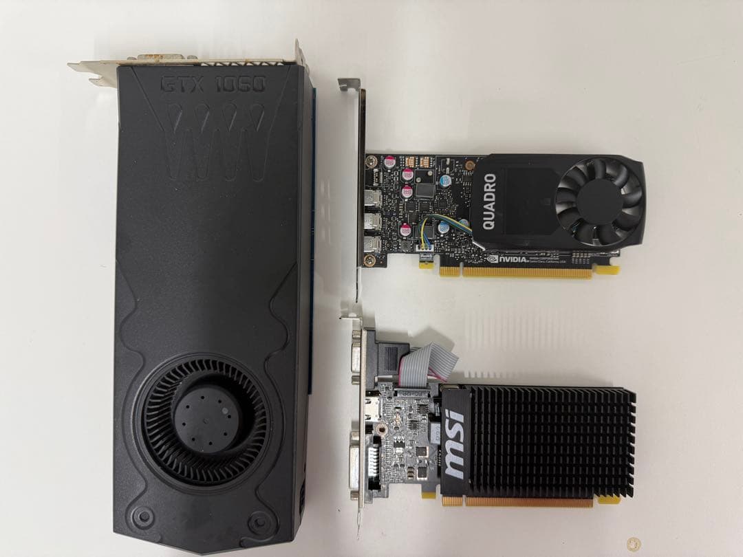 【ジャンク・まとめ売り】グラボ 3枚セット (GTX 1060 / P400等)