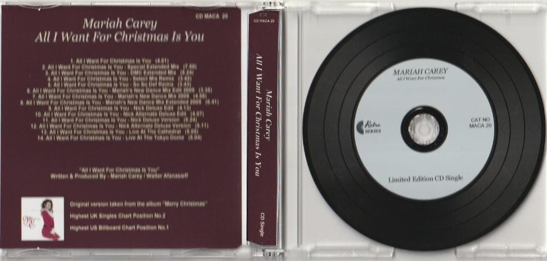 Mariah Carey　恋人たちのクリスマス REMIX　14トラック収録CD
