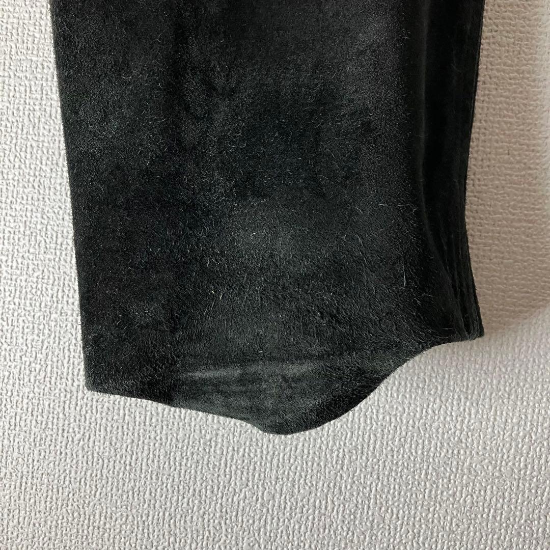 レザー パンツ スウェード ブラック 黒