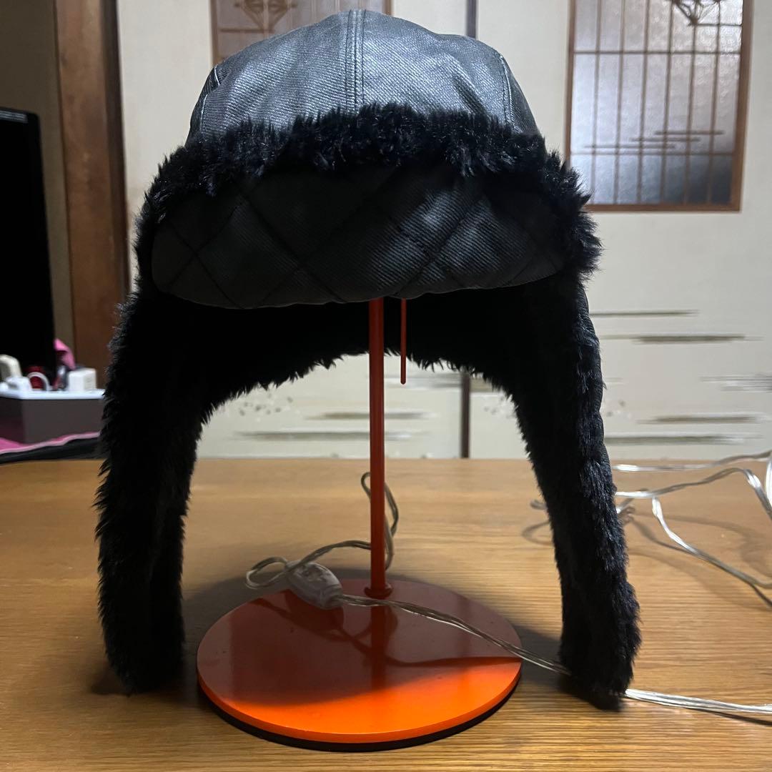 KANGOL ブラック フライトキャップ