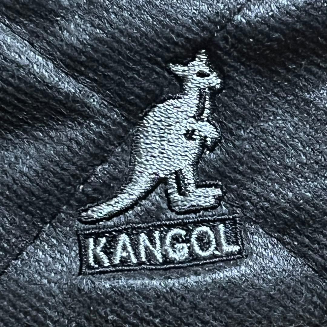 KANGOL ブラック フライトキャップ