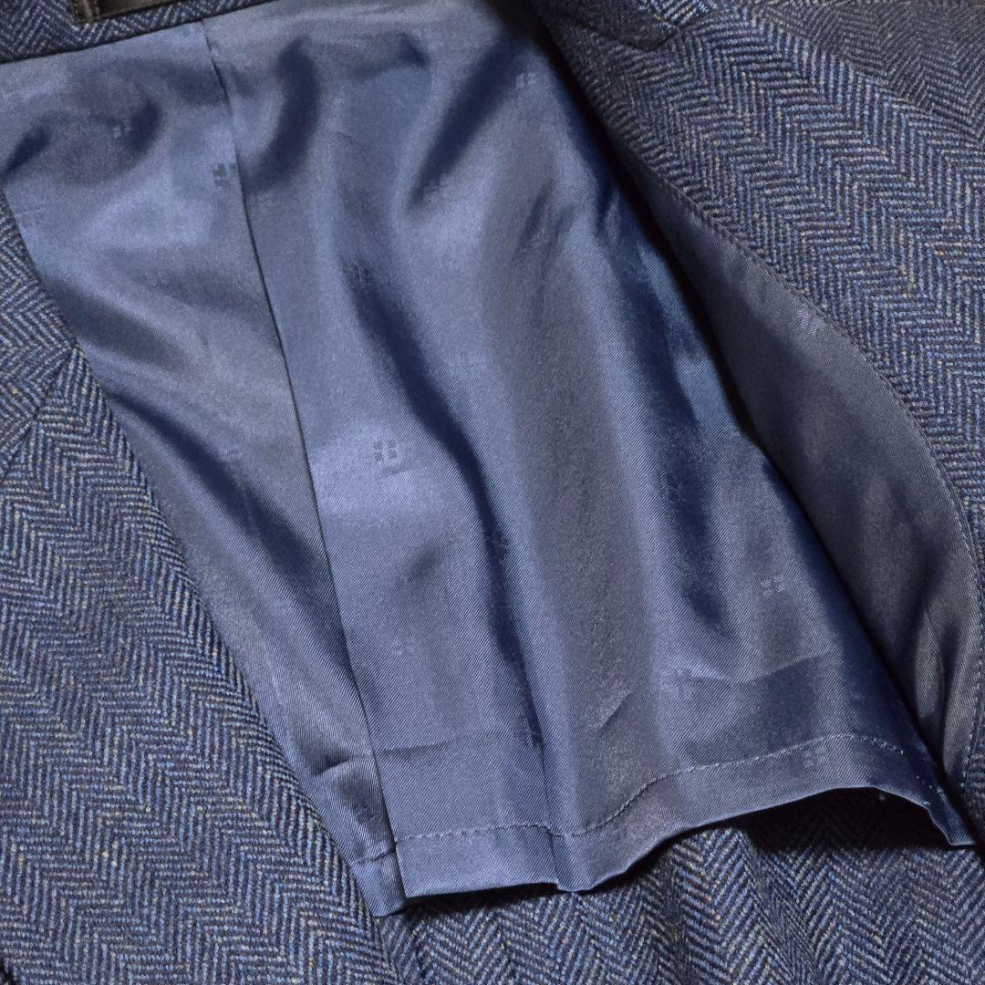 ほぼ未使用 ZEGNA カシミヤ テーラードジャケット ヘリンボーン