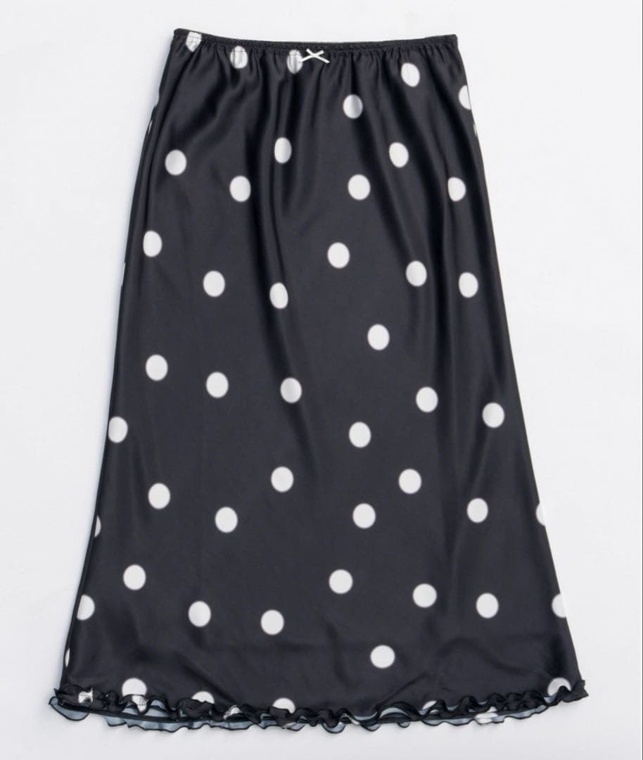 Dot Frill Midi-length Skirtドットフリルミモレスカート