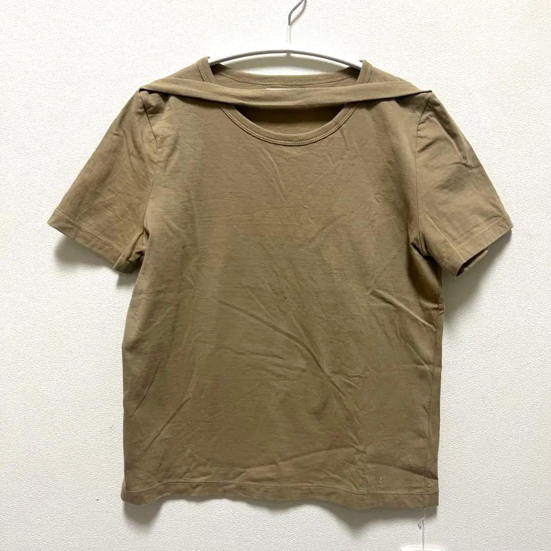 【美品】FUMIKA UCHIDA 半袖Tシャツ　ベージュ　Mサイズ