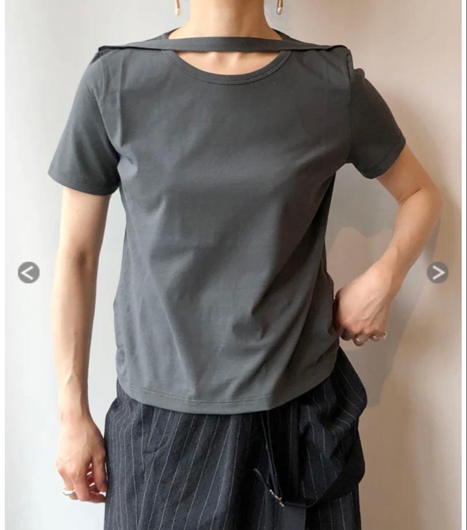 【美品】FUMIKA UCHIDA 半袖Tシャツ　ベージュ　Mサイズ