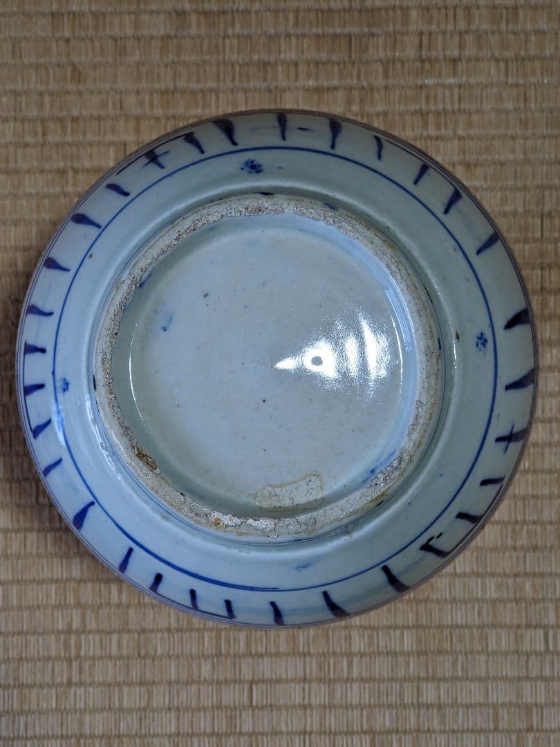 ♦古伊万里 印判染付 微塵唐草文様 徳利 明治時代 花器 一輪挿し 置物 骨董品