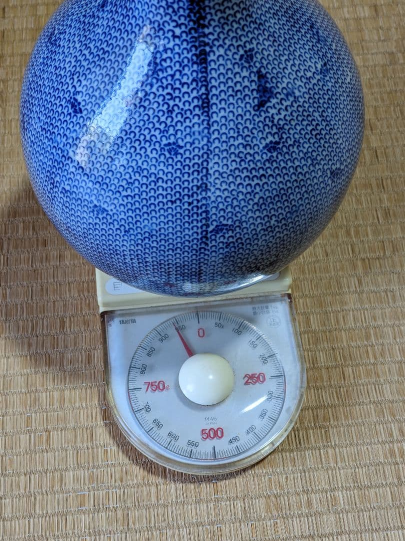 ♦古伊万里 印判染付 微塵唐草文様 徳利 明治時代 花器 一輪挿し 置物 骨董品