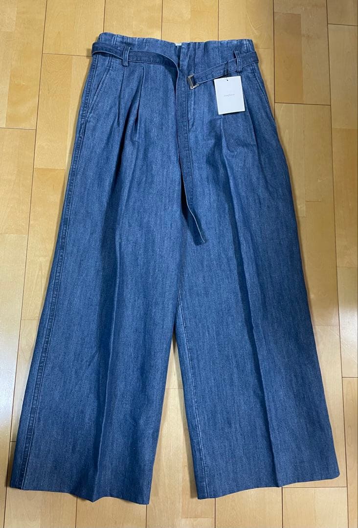 【値下げ】新品タグ付き　roughlow デニムサイズレスパンツ　size1