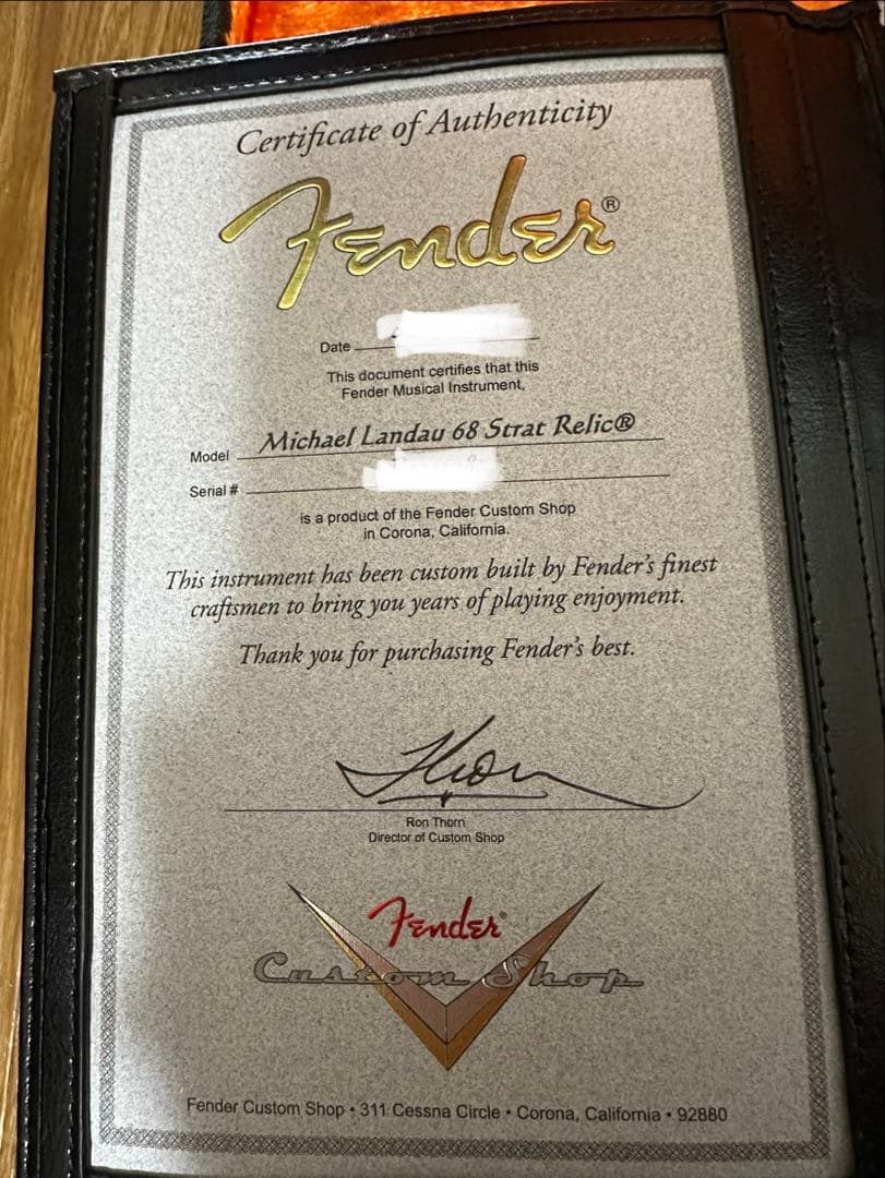 Fender CustomShop Michael Landau 68 レリック