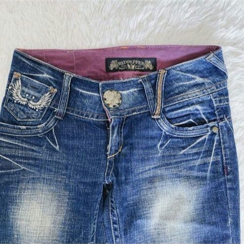 レッドペッパー　デニムパンツ　　ブーツカット　ウィング 27インチ Y2K