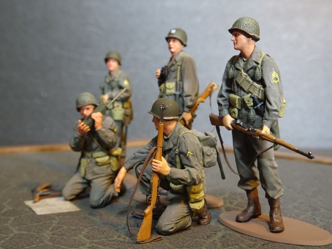 タミヤ1/35 アメリカ歩兵偵察セット　プラモデル完成品