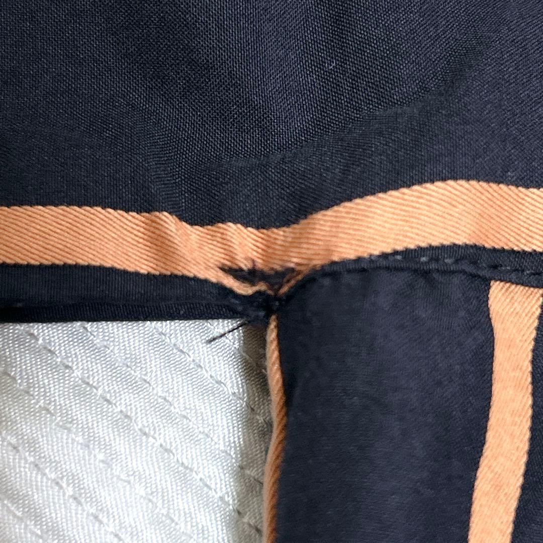 美品❤︎DRIES VAN NOTEN 黒×オレンジ ストライプ ロングワンピース