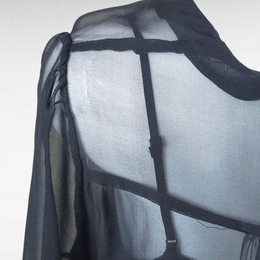 ワンピース BALENCIAGA SILK Black Dress