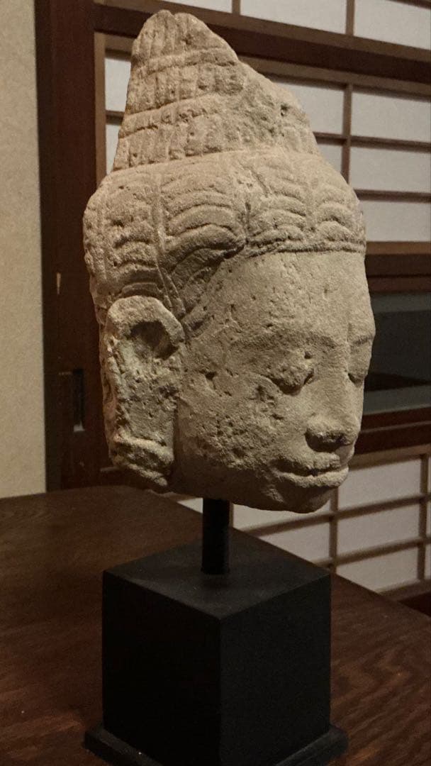 o*0様 クメール彫刻　仏頭