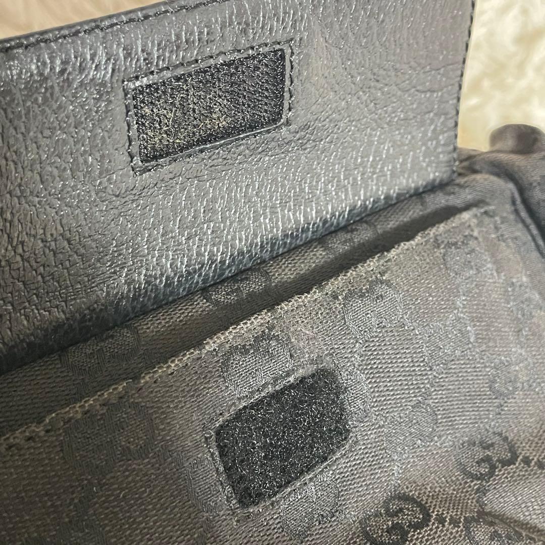 GUCCI ボディバッグ ウエストポーチ GGキャンバス 28566