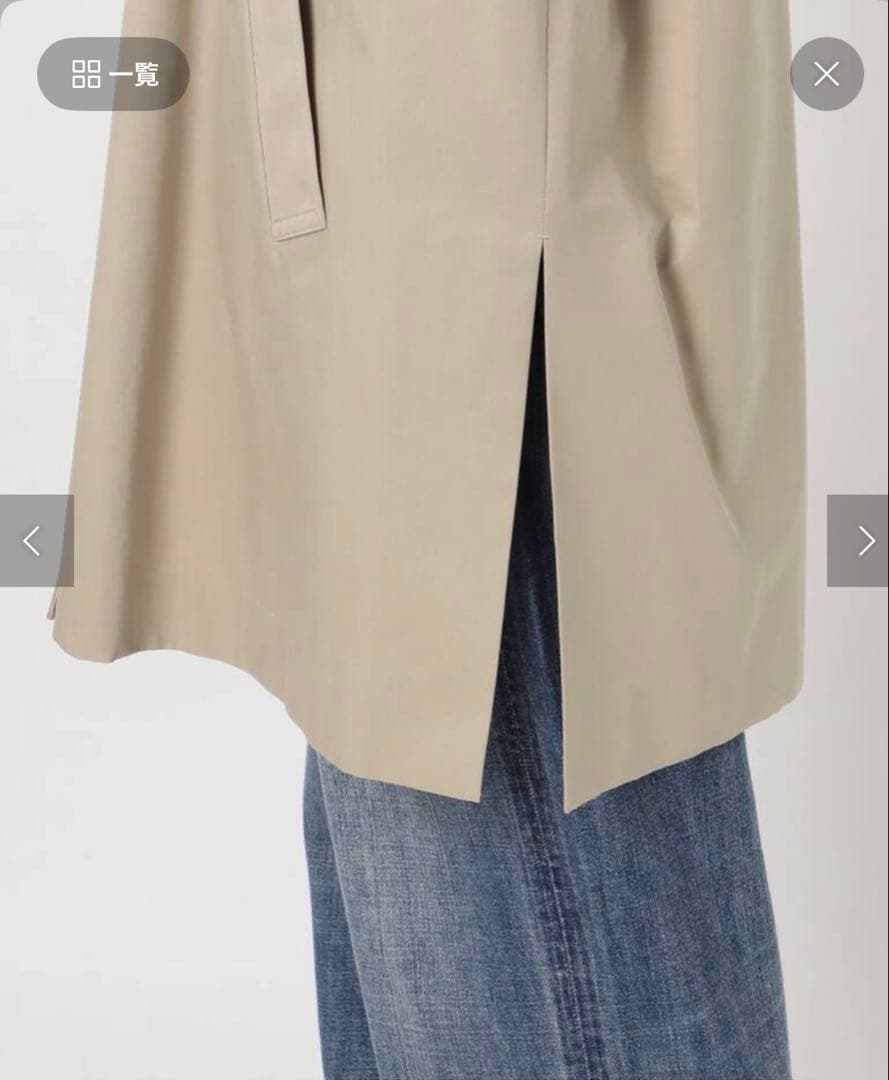 Spick and Span ギャバステンカラーハーフコート今季。