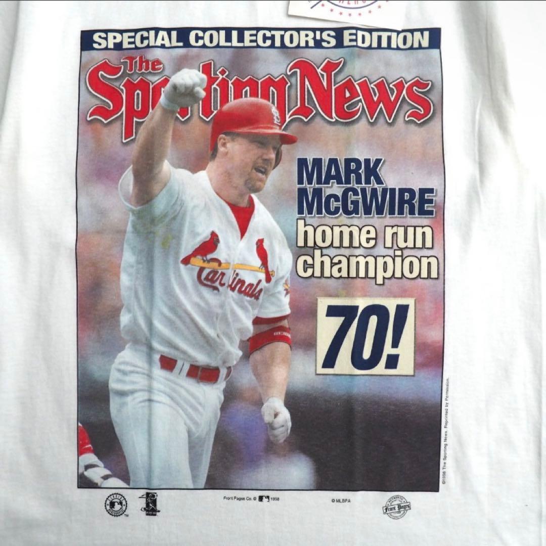 【希少】90s豪華2枚セット マグワイア ソーサ MLB Tシャツ 当時物 Ｍ