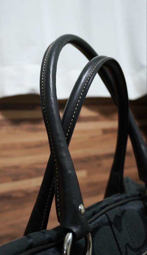 COACH ボストンバッグ 黒 美品 中古 数回使用