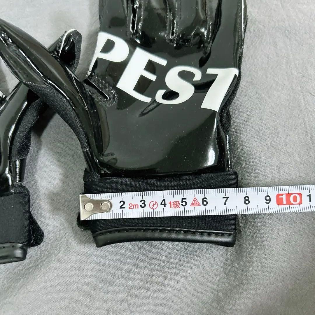 TEMPEST アメリカンフットボール用グローブ フットサル キーパー 黒 S