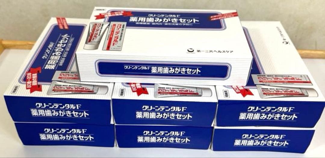 第一三共ヘルスケア　クリーンデンタルF 薬用歯みがきセット【特納用】7個セット
