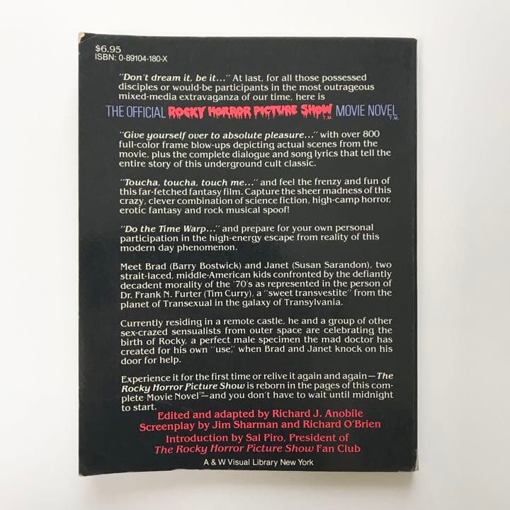 ロッキー・ホラー・ショー 洋書 Movie Novel
