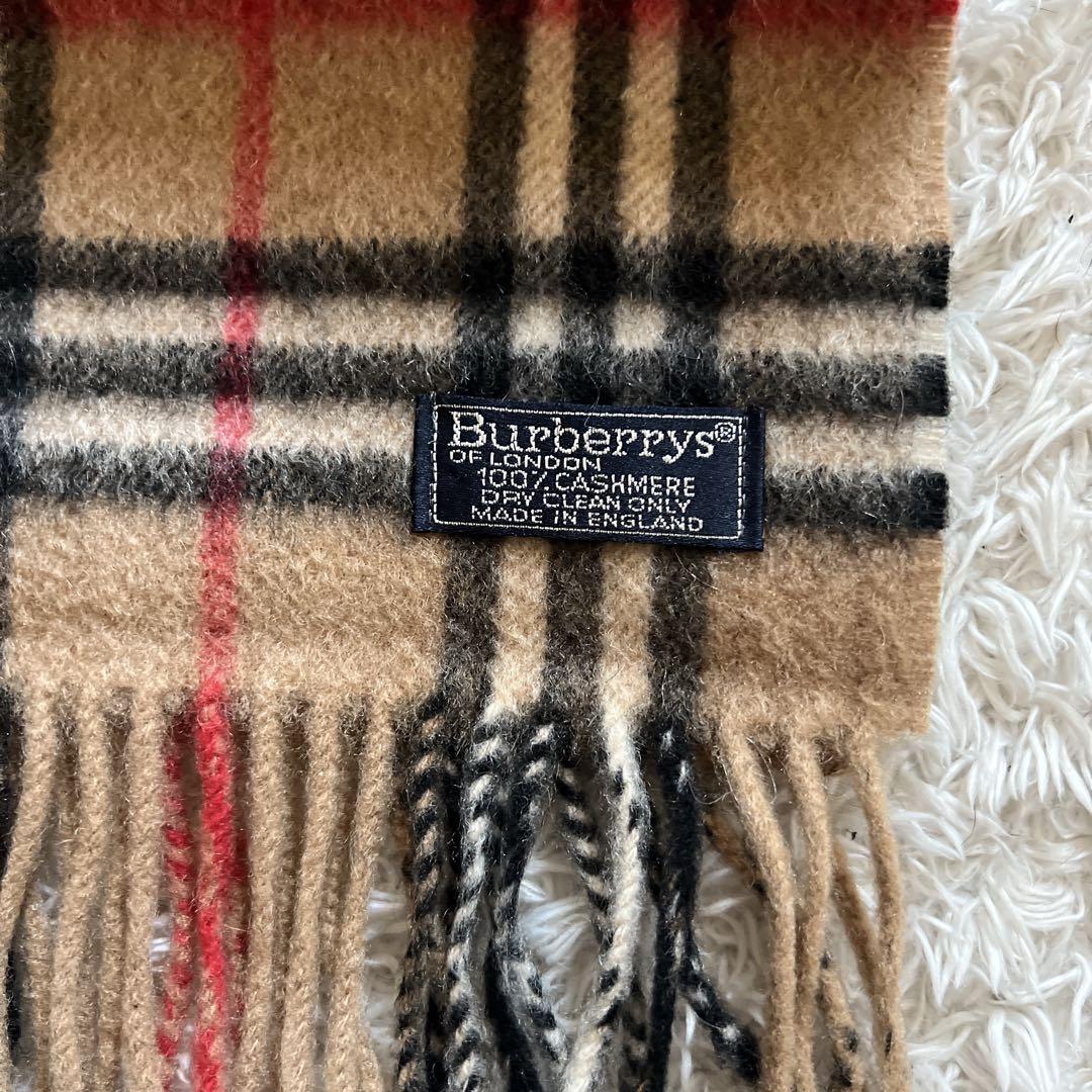 Burberrys 100%カシミヤ マフラー ノバチェック