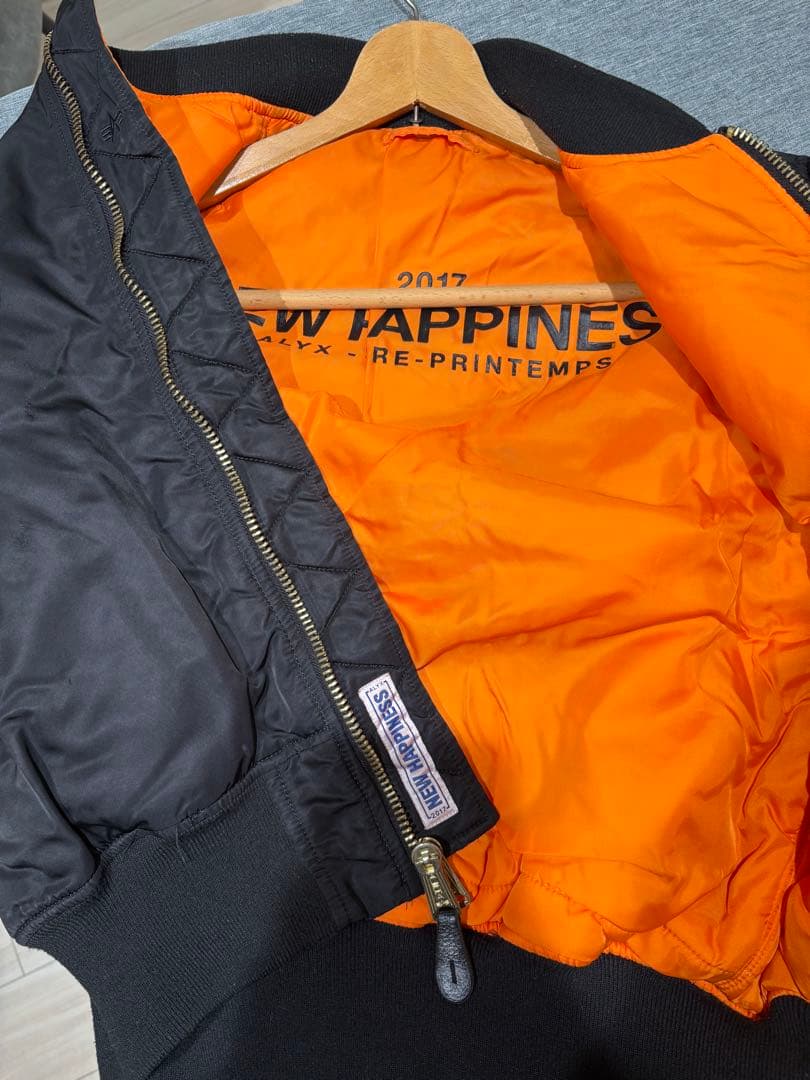 NEW HAPPINESS MA-1ジャケット ブラック 2017