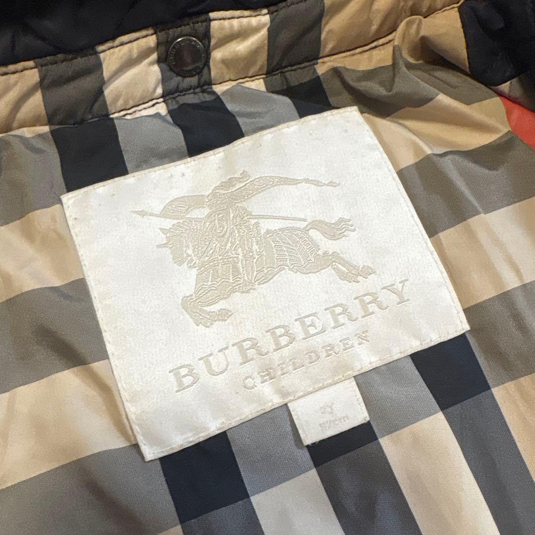 BURBERRY CHILDREN ネイビー キルティングコート