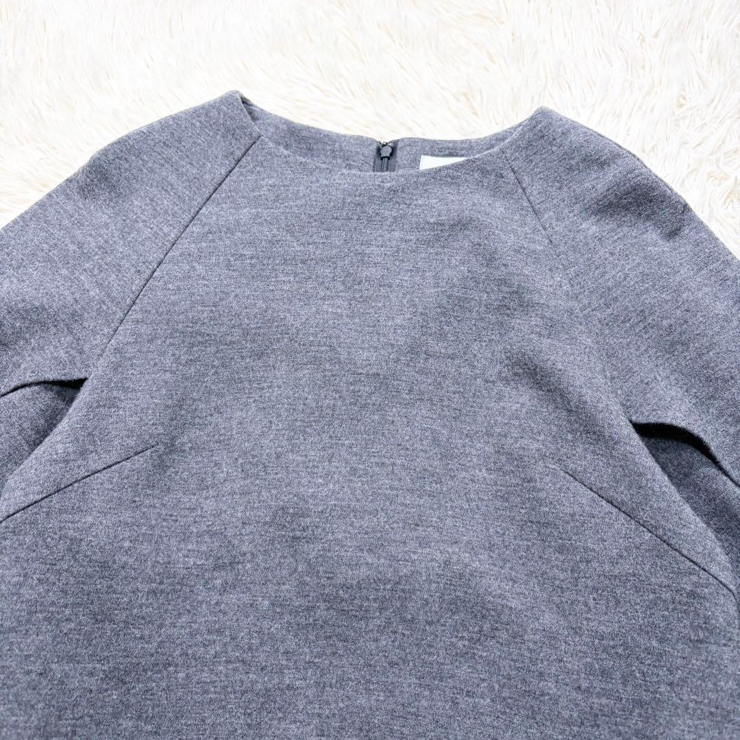 ✨美品✨ADORE✨アドーア　ウールスムースラグランワンピース　日本製