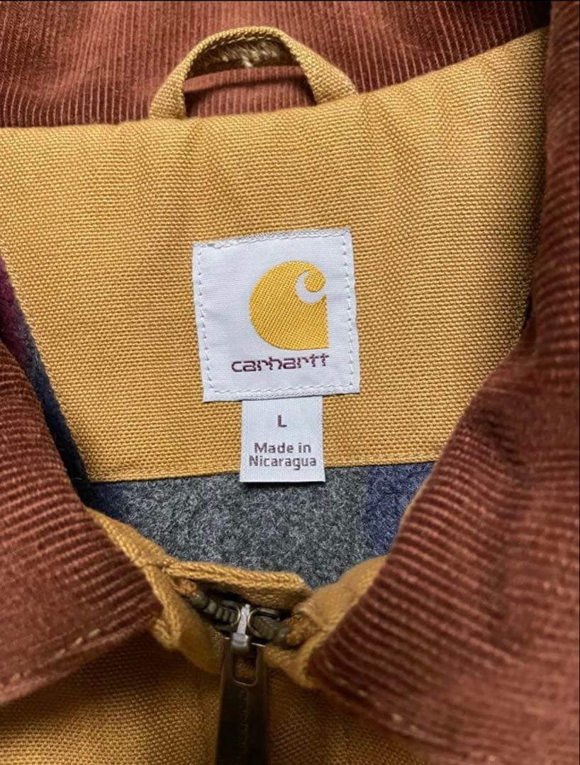 美品★Carhartt デトロイトジャケット 現行モデル カーハートブラウン L