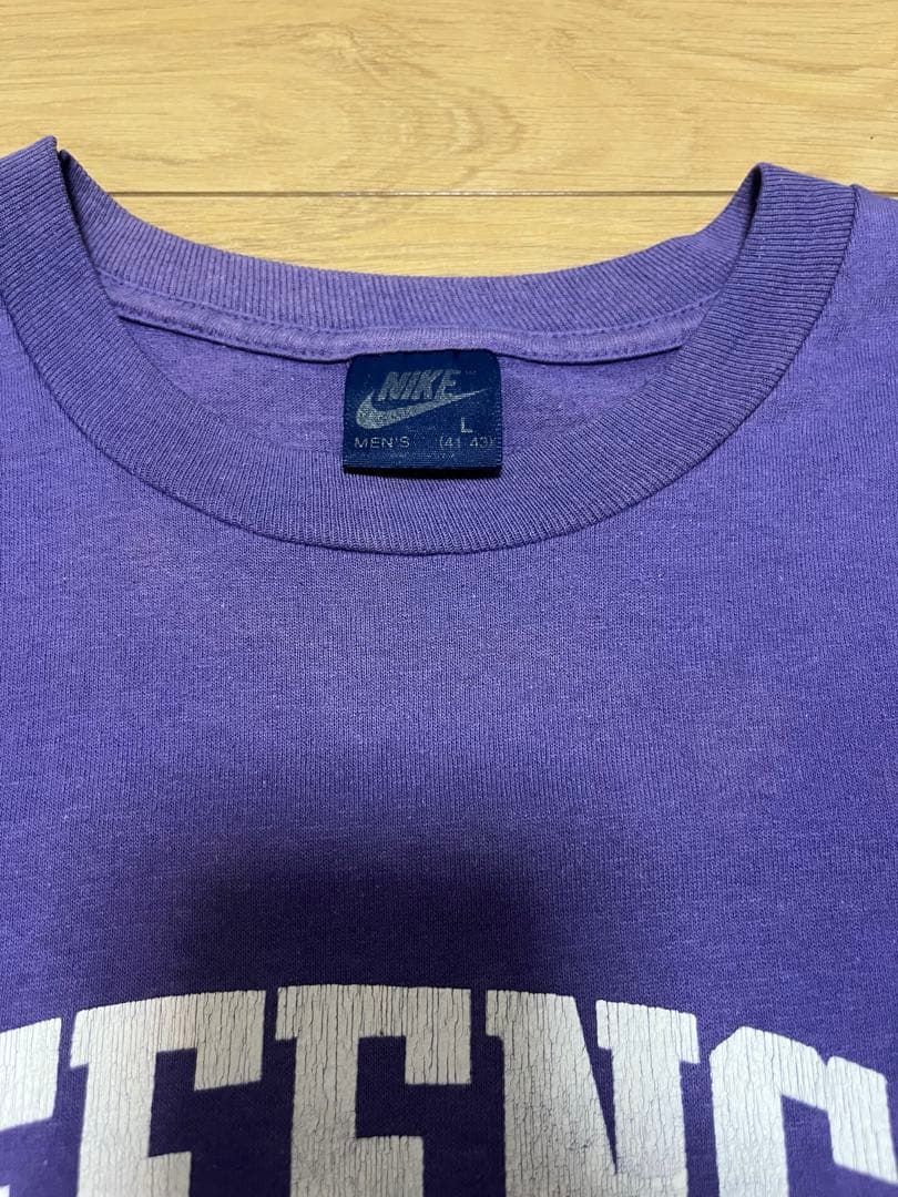 80s ナイキ NIKE Tシャツ バックプリント 紺タグビンテージ