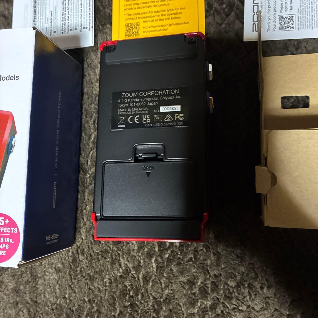 ZOOM MS-60B+ 新品未使用