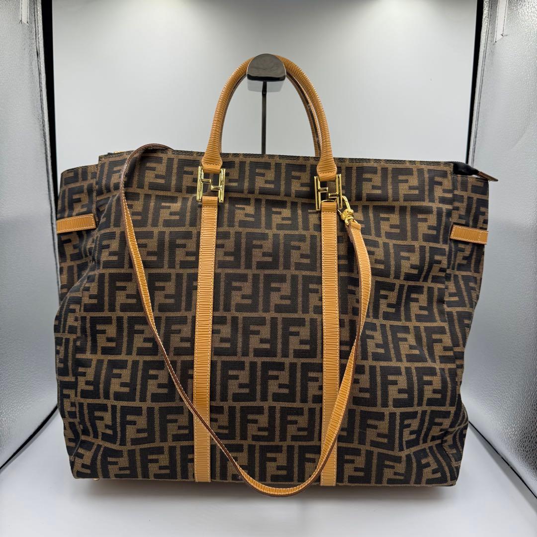 FENDI フェンデ ズッカ 2wayトートバッグ ショルダーバッグ FFロゴ