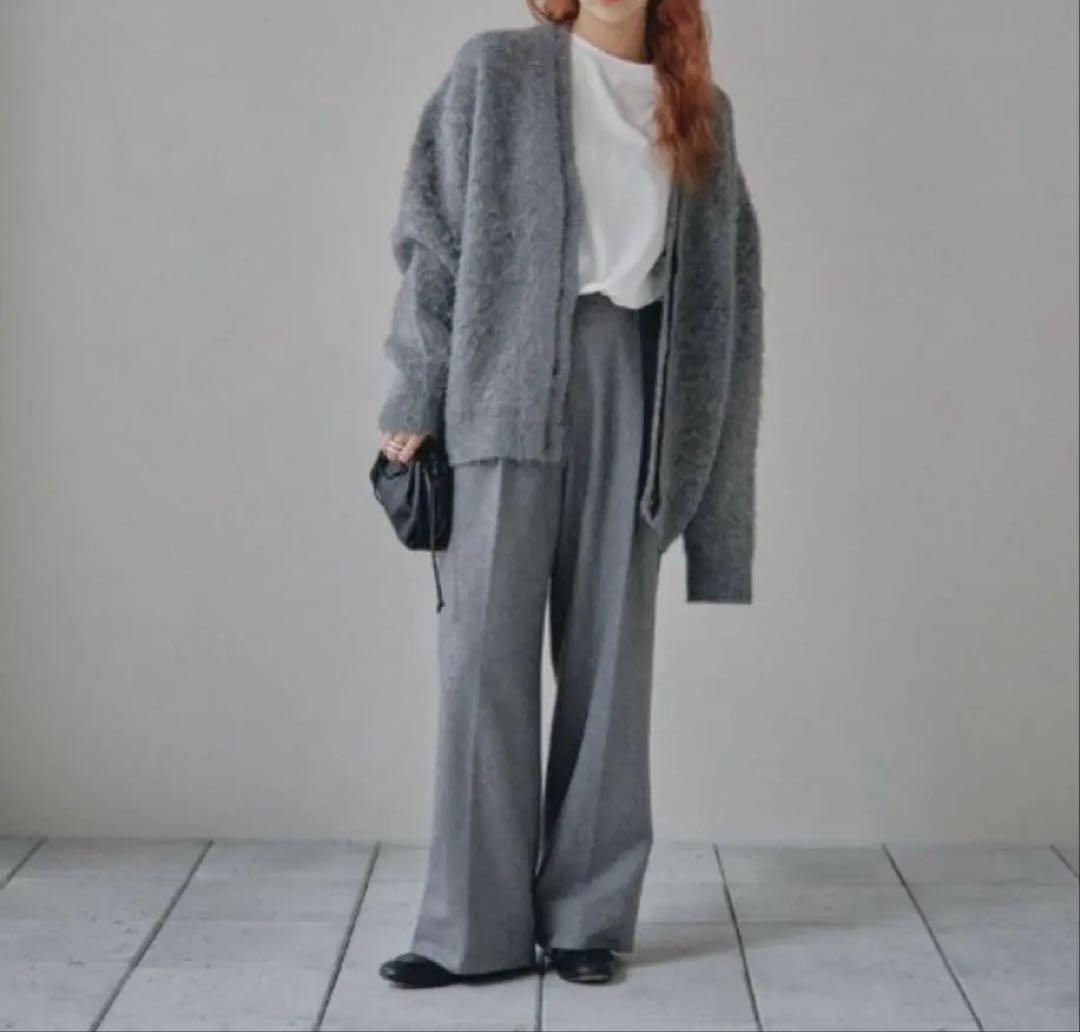 【美品】TODAYFUL ブラッシュドVネックカーディガン