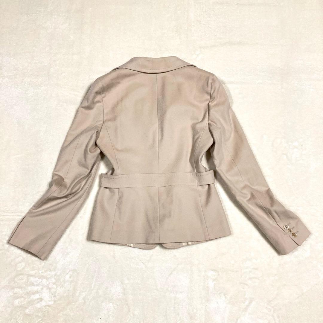 Max Mara テーラードジャケット 白タグ 40 ピュアヴァージンウール