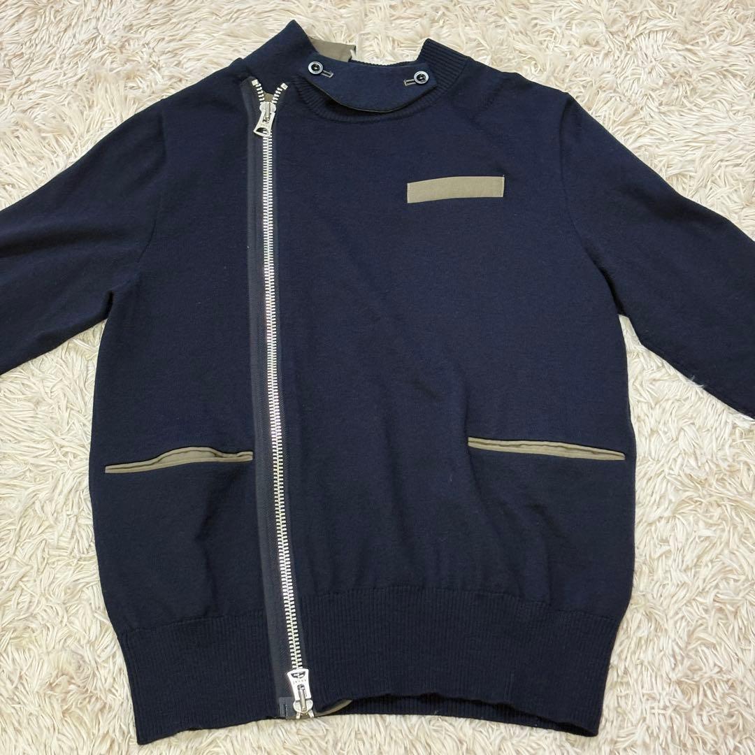 専用　サカイ　sacai　ドッキングニットジャケット　セーター　ジップ　21SS