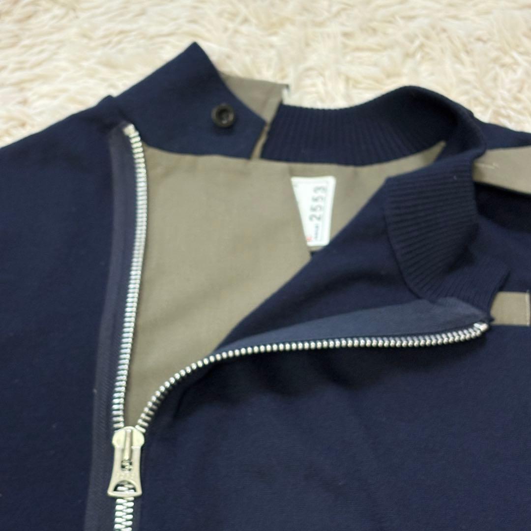 専用　サカイ　sacai　ドッキングニットジャケット　セーター　ジップ　21SS