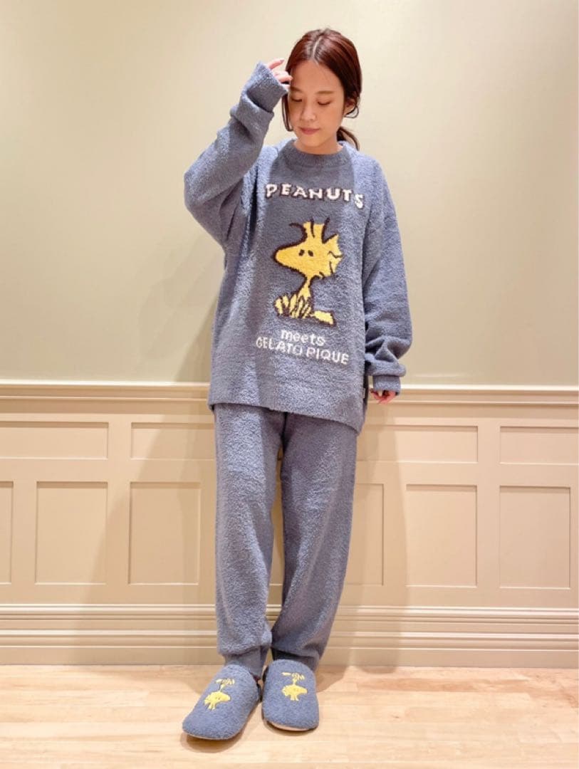 【新品タグ付】ジェラートピケ 上下セット ピーナッツ スヌーピー