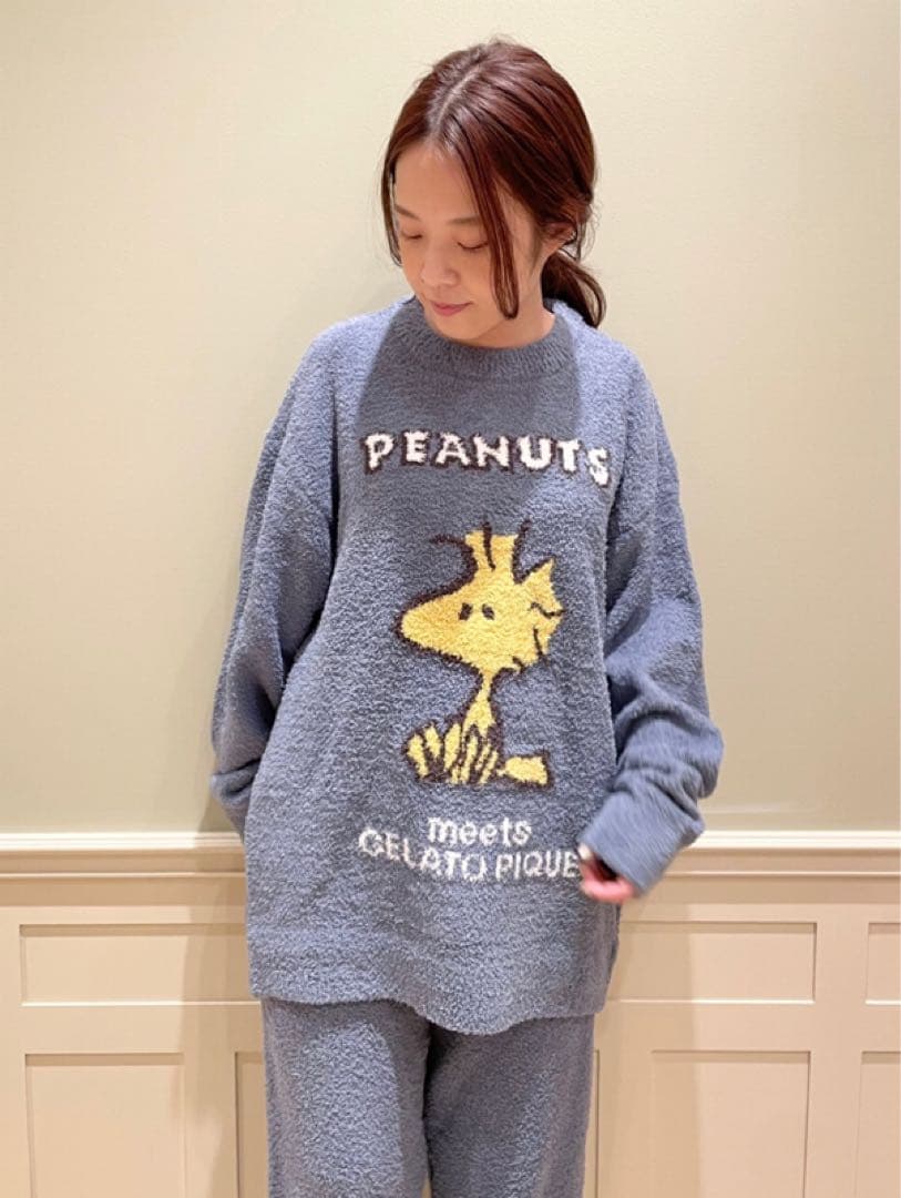 【新品タグ付】ジェラートピケ 上下セット ピーナッツ スヌーピー