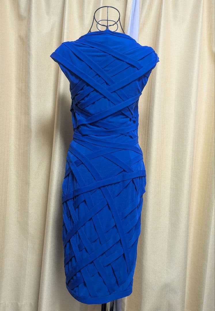 【美品★Tadashi Shoji】 ロイヤルブルー 　ワンピース