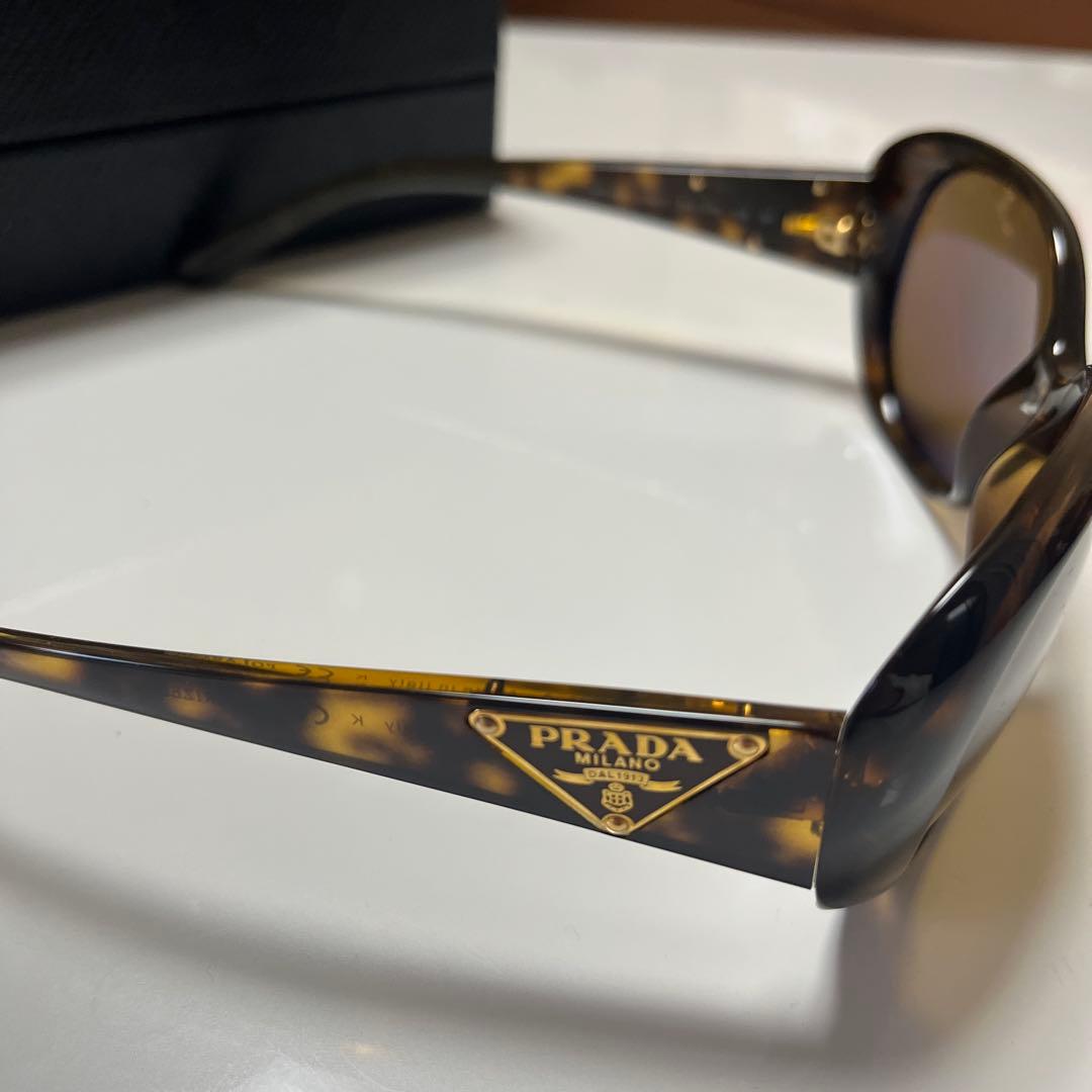 PRADA プラダ トライアングルロゴ サングラス アイウェア ブラウン