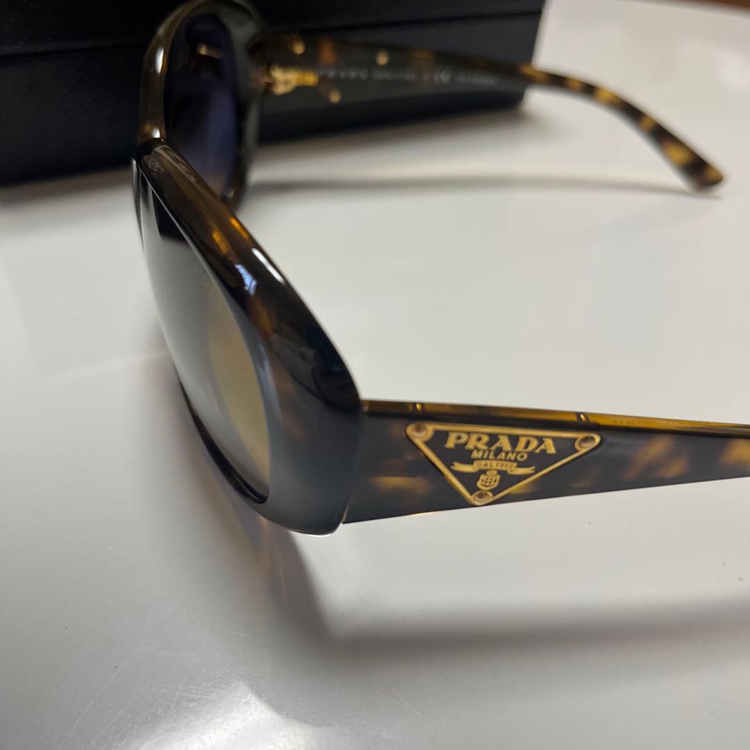 PRADA プラダ トライアングルロゴ サングラス アイウェア ブラウン