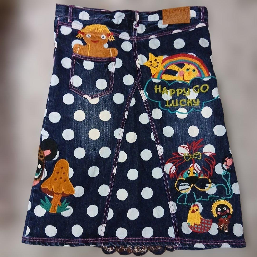 グラグラ　大人　刺繍　デニム　スカート【新品未使用】