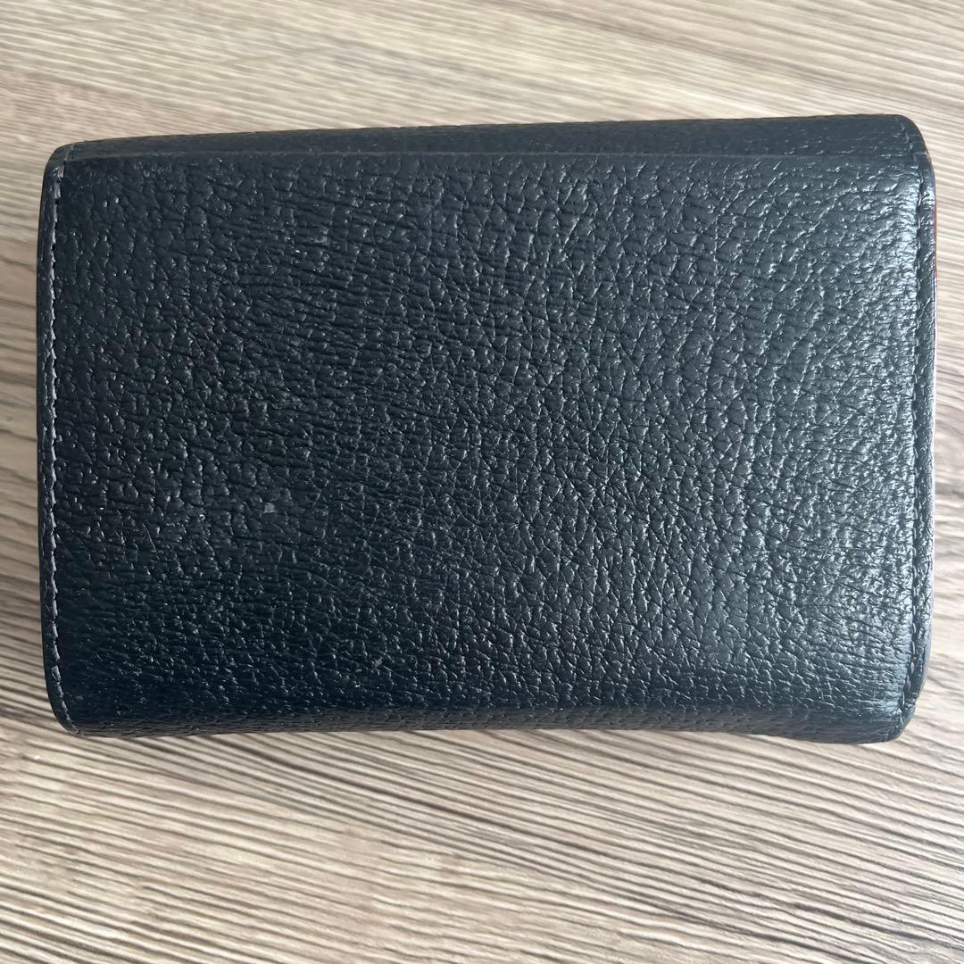 vivienne westwood 黒 レザー 三つ折り　財布