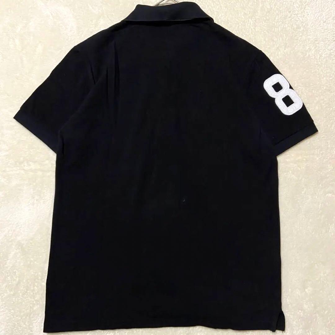 【未使用級✨】パーリーゲイツ ワッペン ポロシャツ ナンバリング 黒 5