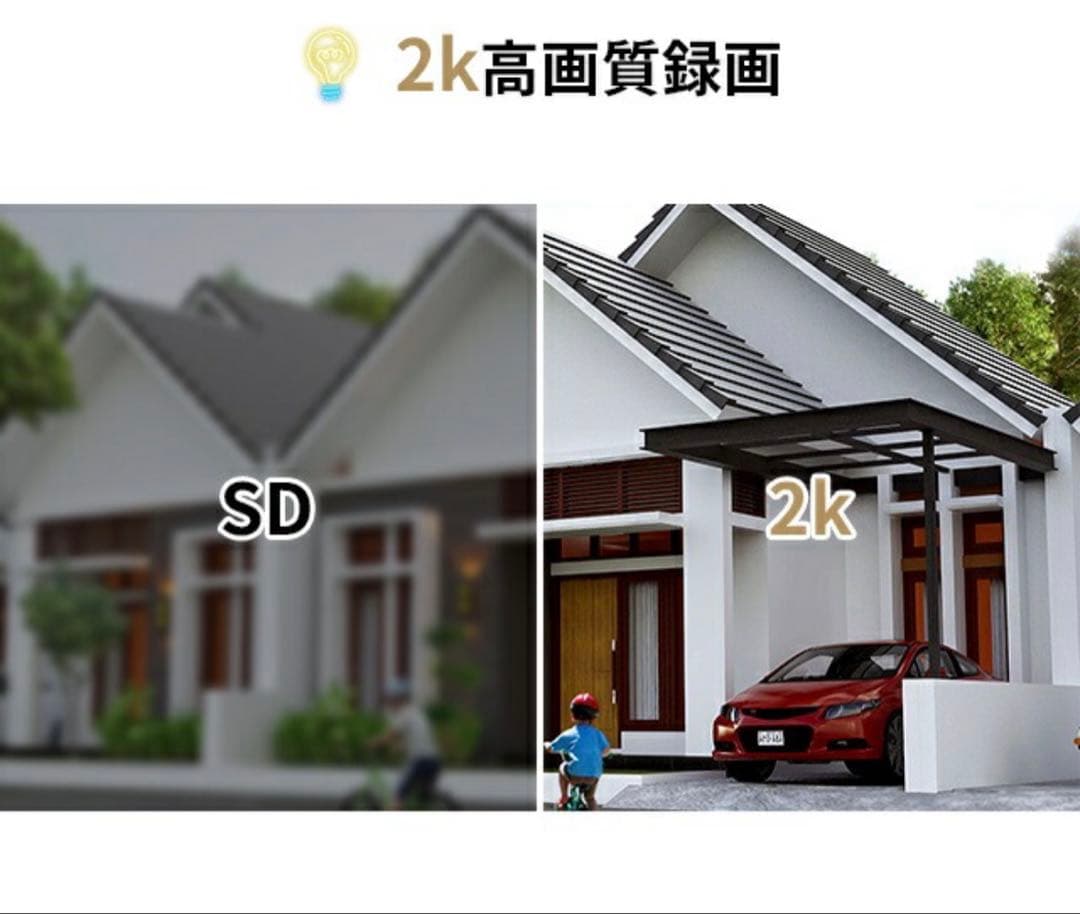 防犯カメラ ライト付き 屋外 屋内 wi-fi スマホ通知 監視カメラ IP65
