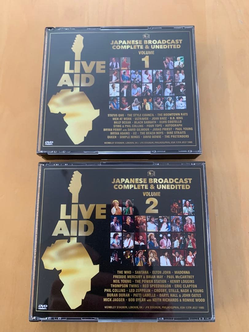 LIVE AID JAPANESE BROADCAST 日本語放送8DVD