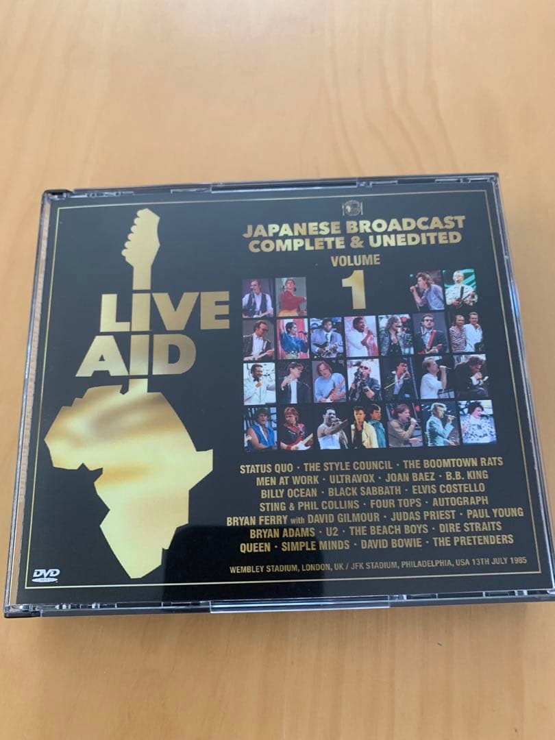 LIVE AID JAPANESE BROADCAST 日本語放送8DVD