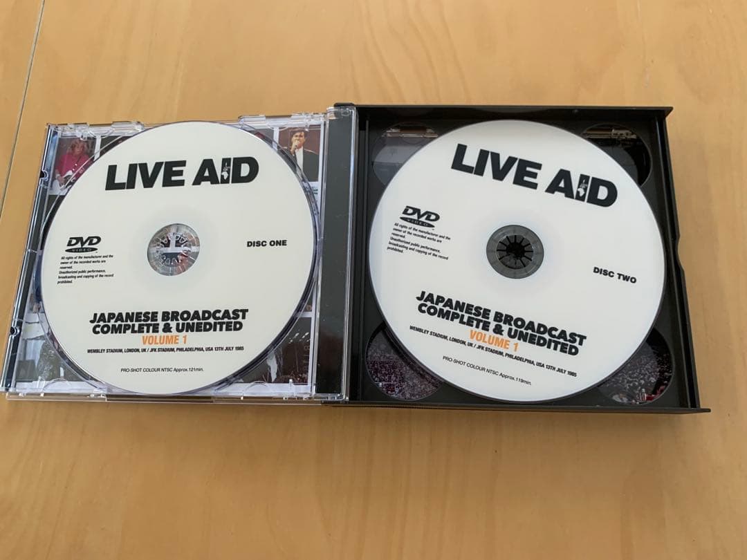 LIVE AID JAPANESE BROADCAST 日本語放送8DVD