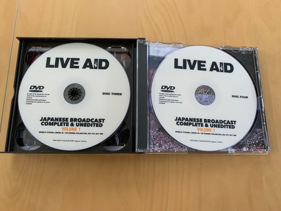 LIVE AID JAPANESE BROADCAST 日本語放送8DVD